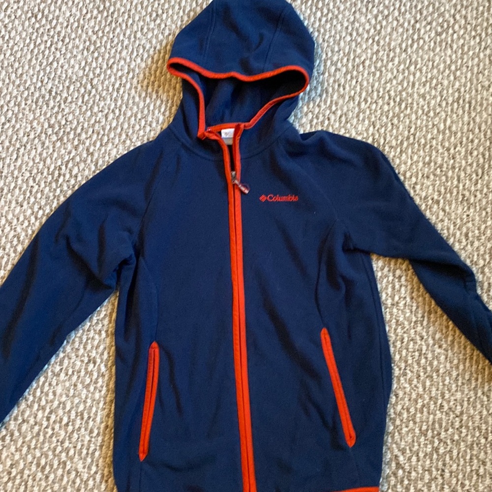 Columbia kids hooded fleece. Sz 14-16